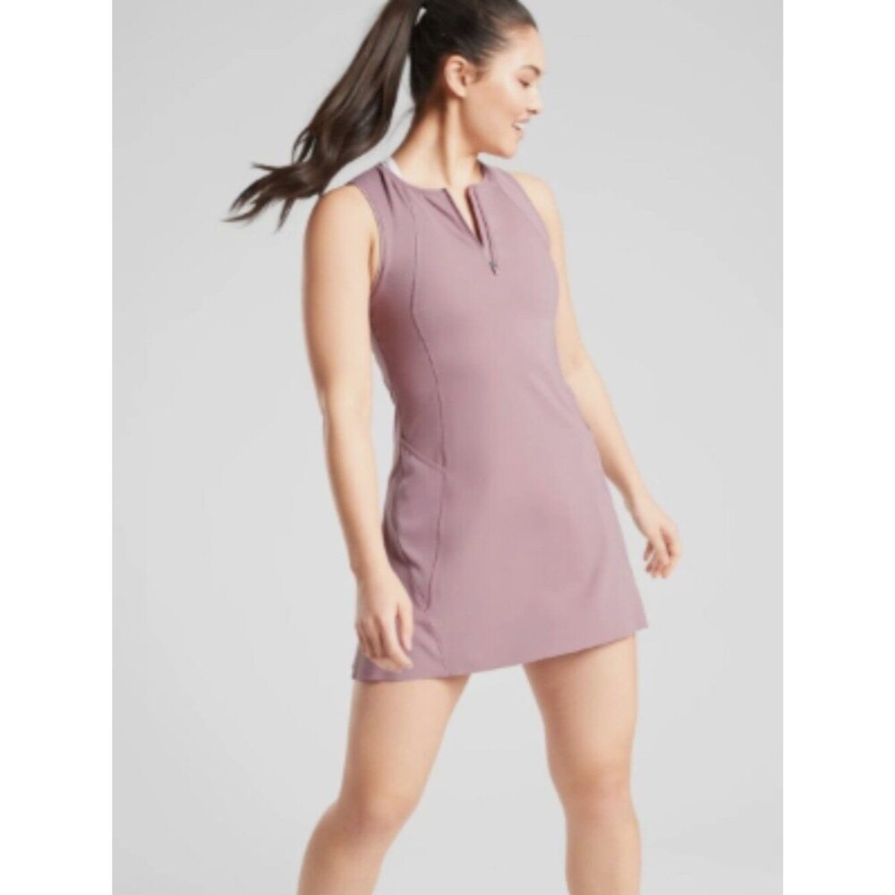 ATHLETA Match Point Dress XSmall Cascade Violet Tennis Golf Dress